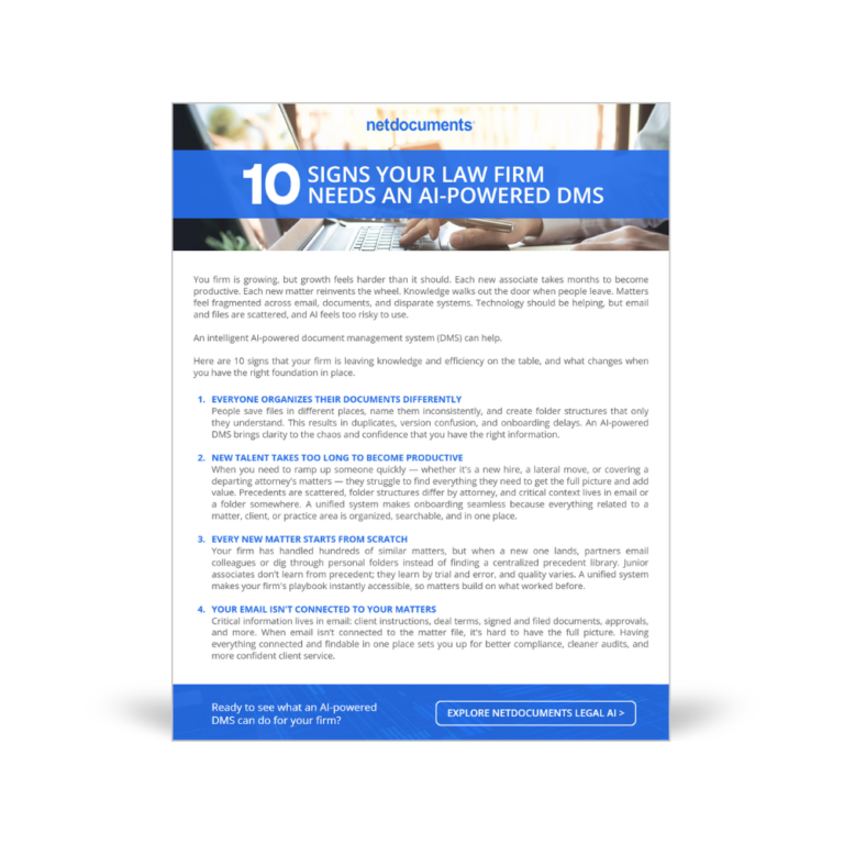 10 Telltale Signs That Your Law Firm Needs a DMS [Checklist]