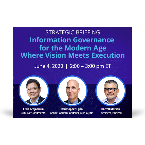 Graphic for webinar event hosted by Alvin Tedjamulia from NetDocuments