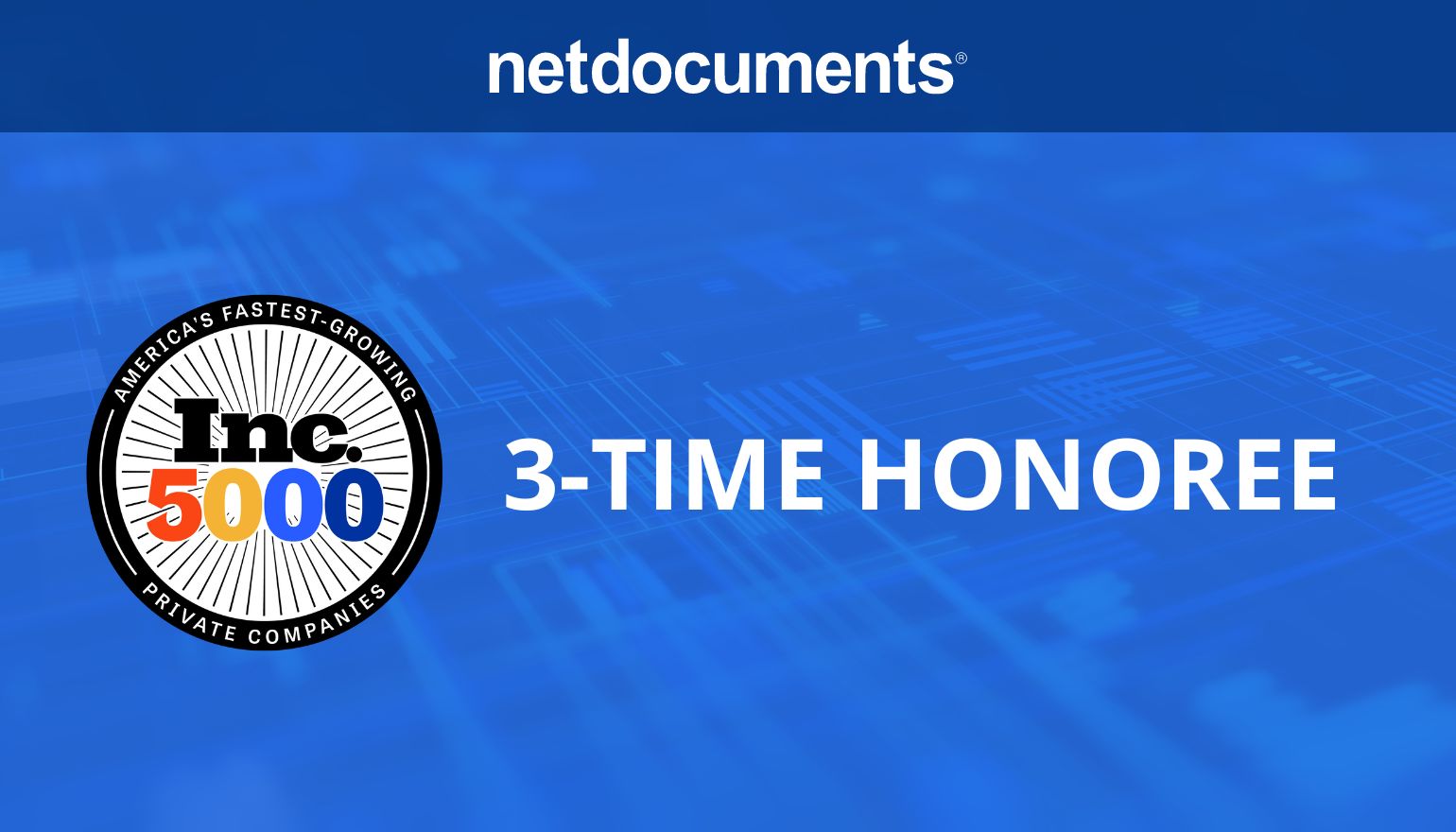 NetDocuments ranks on Inc 5000