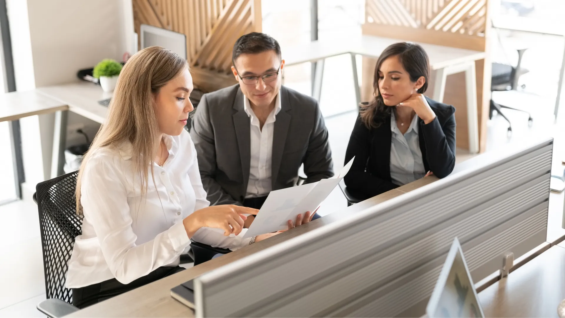 People in an office